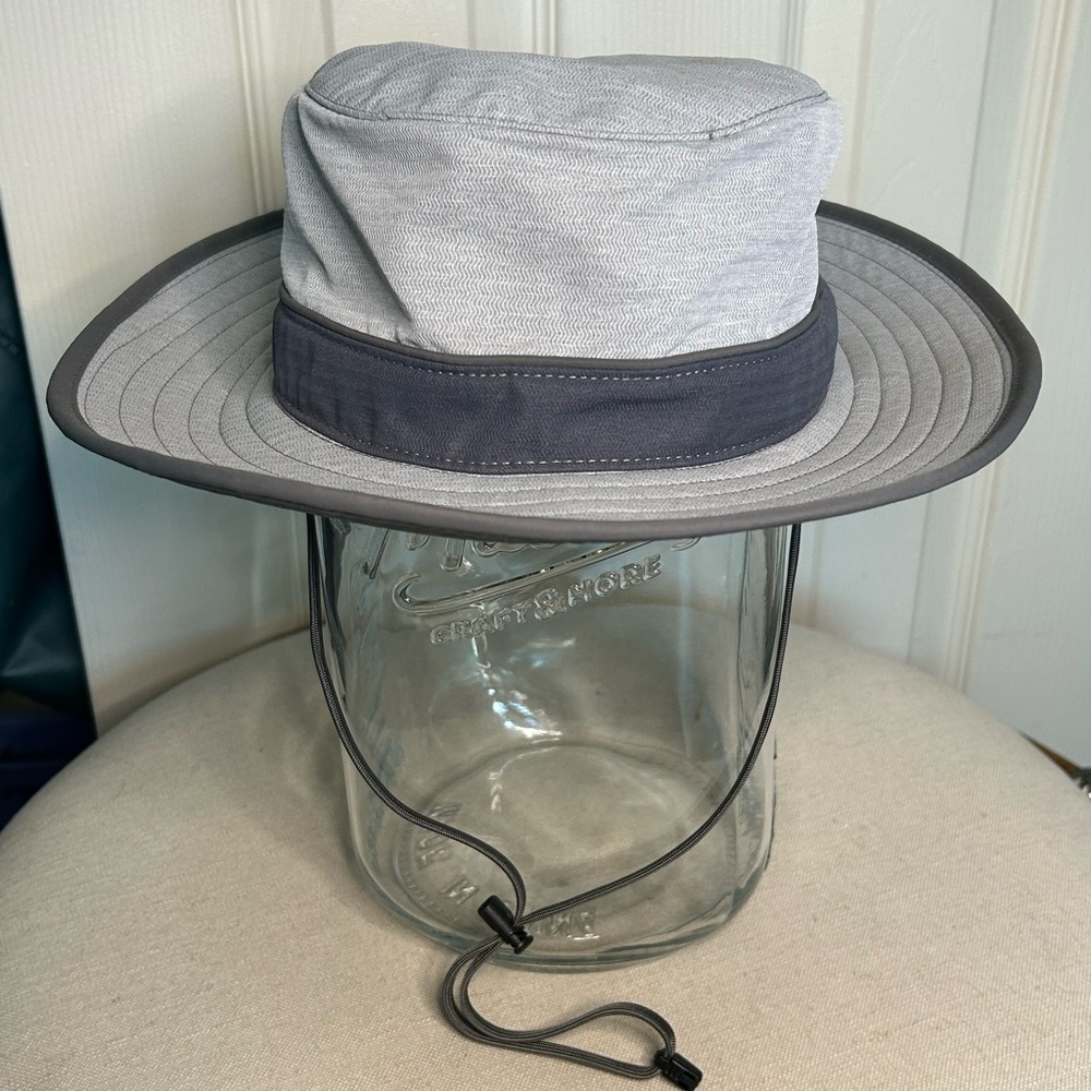Sun Day Afternoons Gray Wide Brim Sun Protection Hiking Boating Adjustable Hat